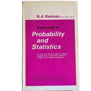 “Exercises in Probability and Statistics” by N.A. Rahman, ISBN 9780852641781